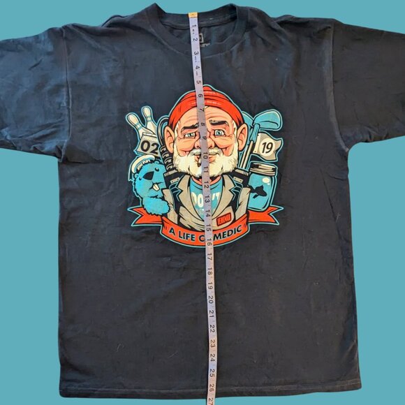 TeeFury “A Life Comedic” Bill Murray Tribute Tee — Tag Medium — Black - Picture 3 of 3